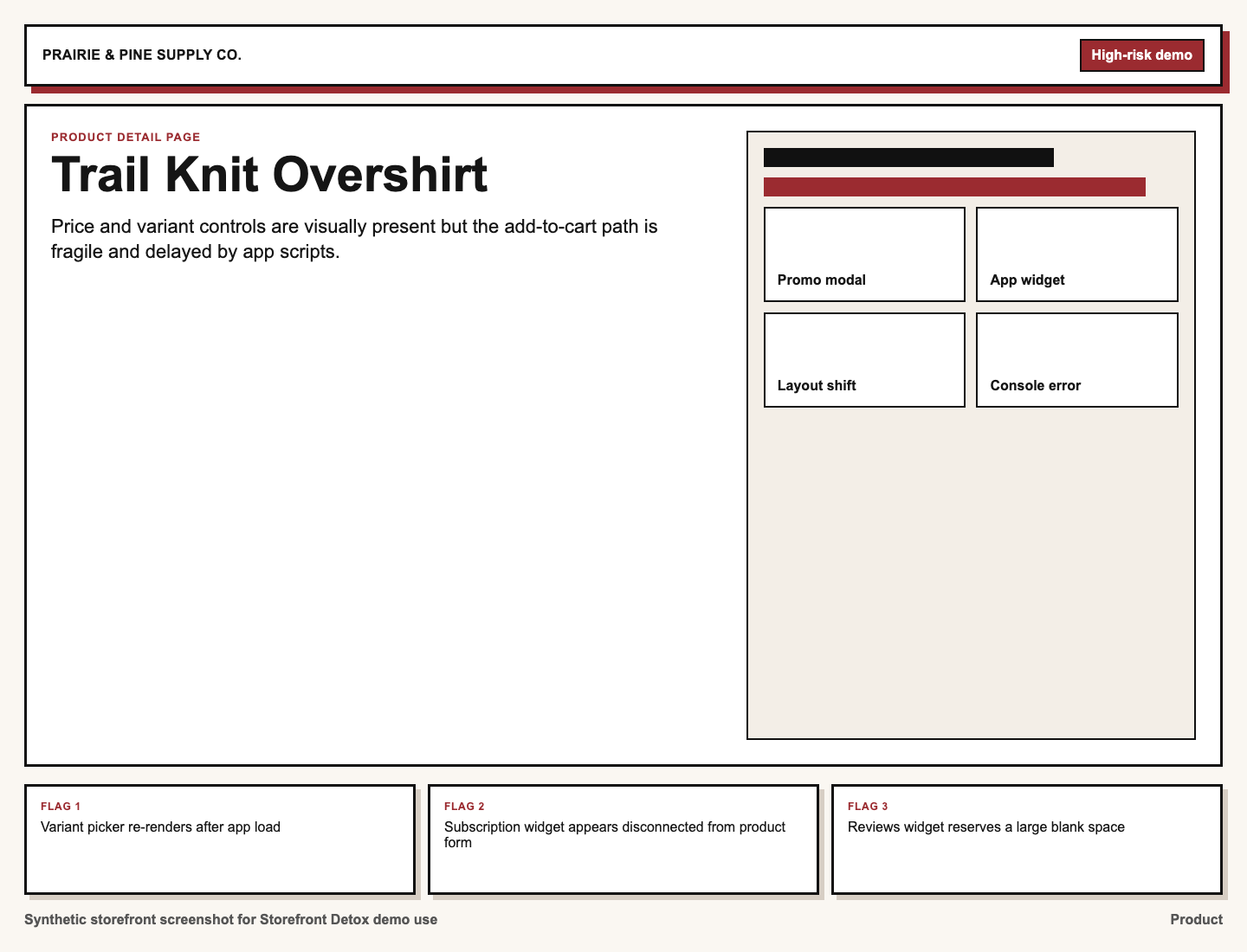 Product Desktop screenshot