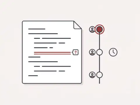 Shopify theme file with an unexplained change and a version history restoring order